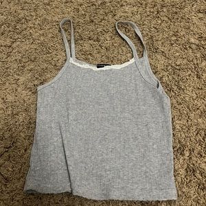 Grey laced tank
